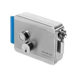 FE-2369 накладной электромеханический замок (хромированный) с блокировкой