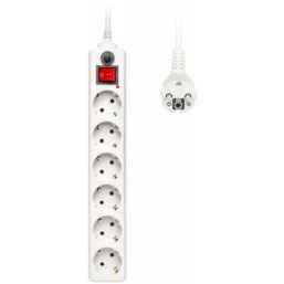 Сетевой фильтр 6 гнезд 3м, с/з0А IP20 600SH-3-W CCA 2200Вт бел. BURO 992266