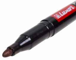 Маркер перманентный Luxor «100» 1-2 мм, черный, пулевидный 08-9001