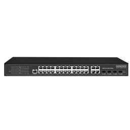 SW-8244/L(400W) OSNOVO Управляемый L2 PoE коммутатор Gigabit Ethernet на 24 RJ45 PoE + 4 x GE 