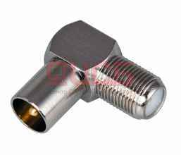 F-гнездо перход. штекер TV угловой 05-4311