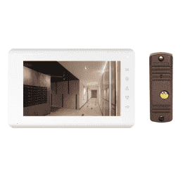 Комплект домофона с цветным изображением и управлением сенсорными кнопками для частного дома