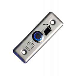 TDE-02 Light, Кнопка запроса на выход прямоугольная, металлическая с подсветкой.